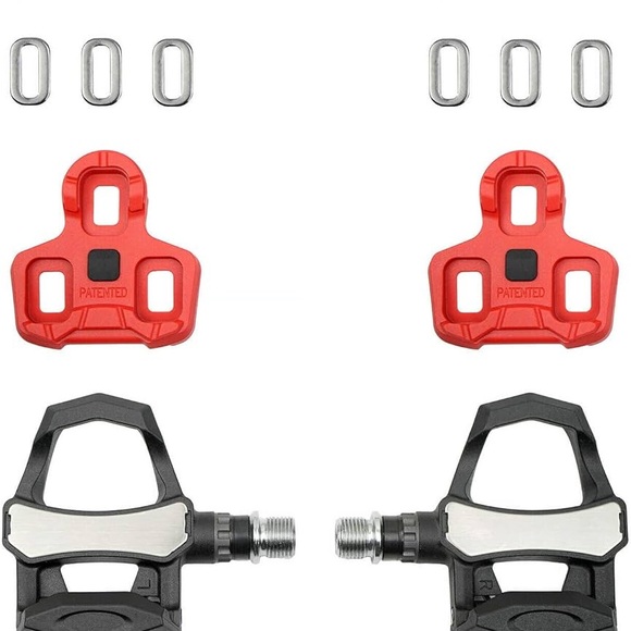 Venzo Cycling Roa Bicycle Clipless Pedals Compatible with Look Keo with Cleats - Picture 2 of 8